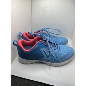 Vionic Women's Size 8.5 Brisk Energy Sneakers Blue Pink Tie EUC